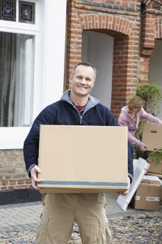 Removal van parked for a local move in Crystal Palace