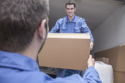 Packing supplies and organised boxes for a Crystal Palace home move