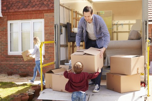 Removal team handling a Crystal Palace house move near local residential streets