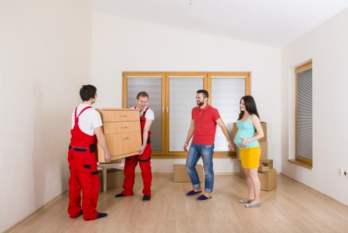 Measured van space representing cubic-yard pricing for removals