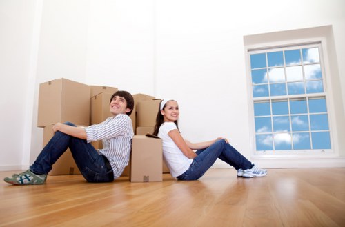 Loading furniture into a removal van near Crystal Palace homes