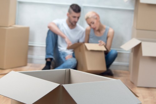 Crystal Palace moving service handling boxes and appliances