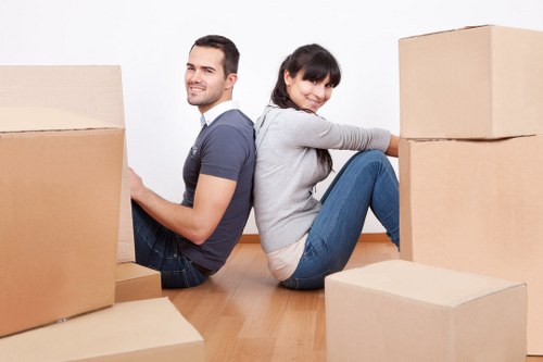 Packing and transport support for office equipment in Crystal Palace