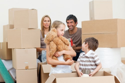 Wardrobe boxes, tape, and protective wrap for local moves